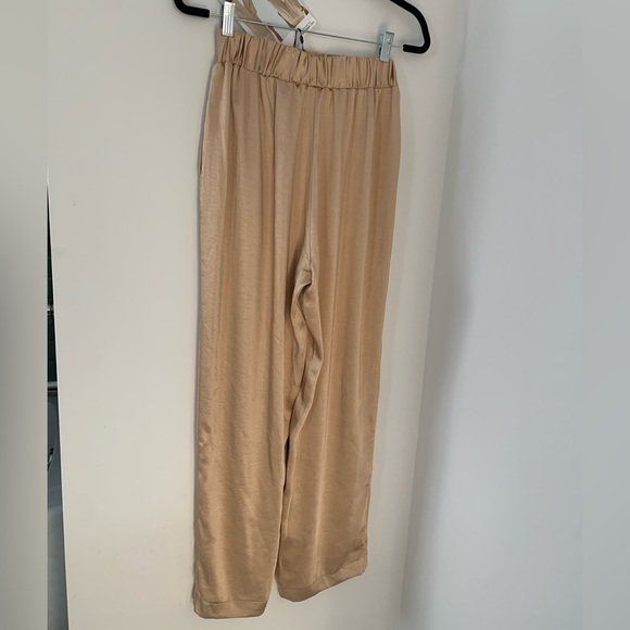 NWT Satin Wide Leg Pants Lili Sidonio - Picture 3 of 9